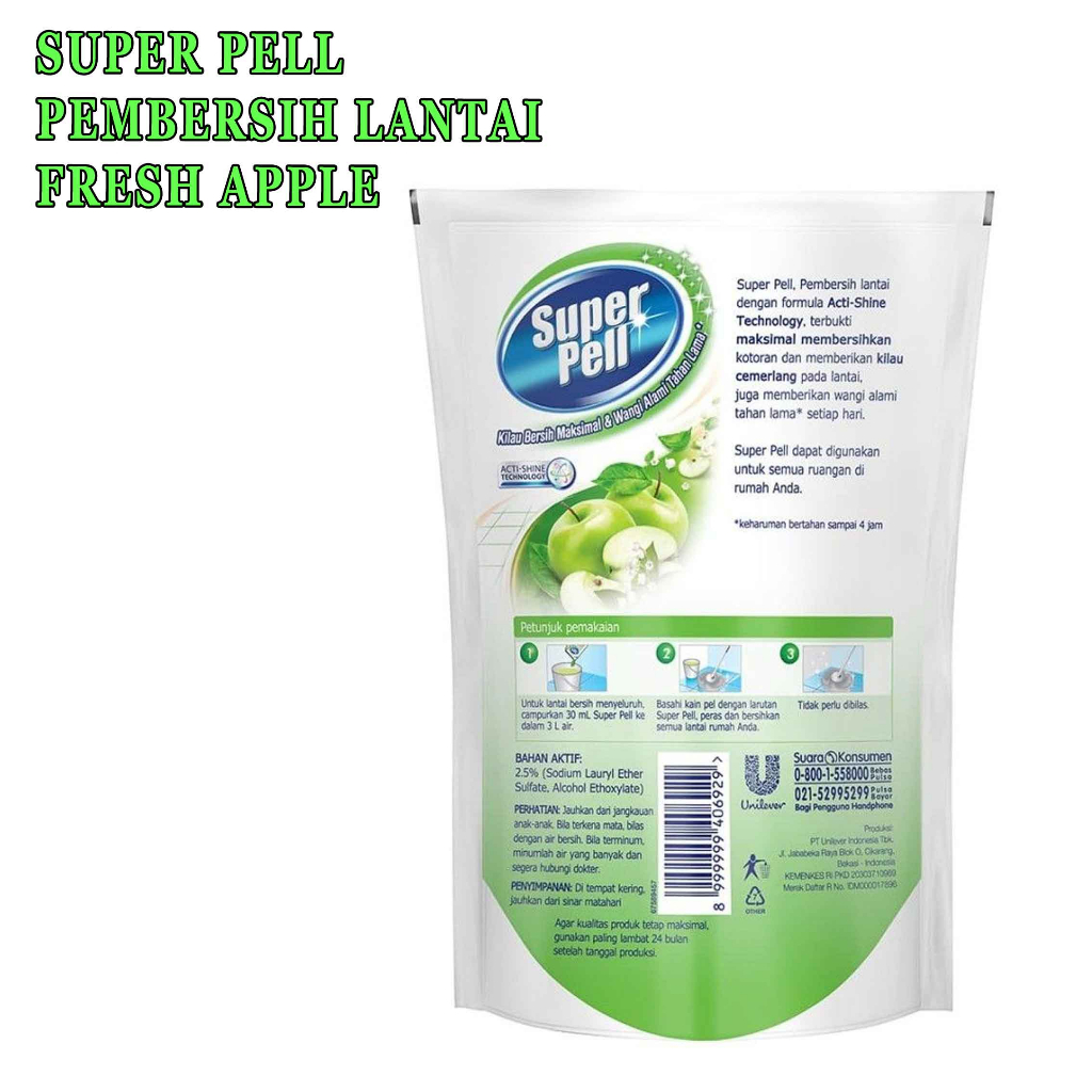 Pembersih Lantai* Super Pell* Aroma Fresh Apell* 770ml