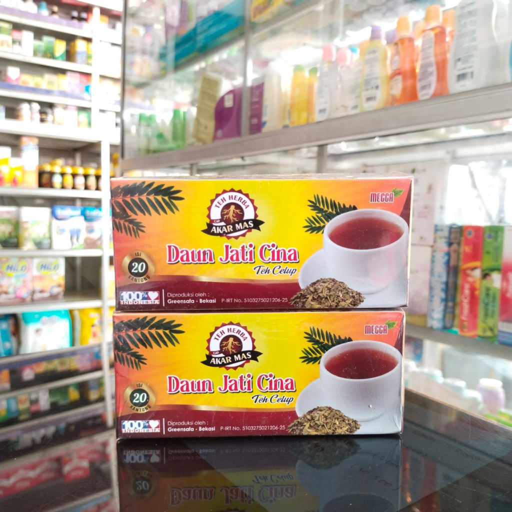 TEH JATI CINA CELUP 1BOX@20 CELUP teh pelangsing TEH CELUP HERBAL JATI CINA