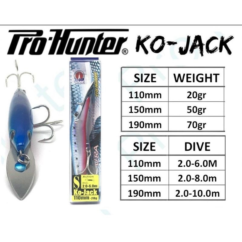 MINNOW PRO HUNTER KO JACK 110 150