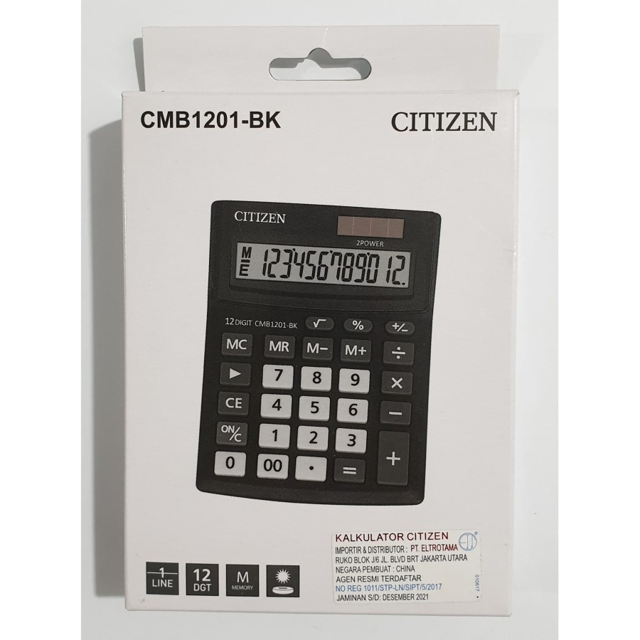 Kalkulator Citizen CMB1201-BK / CMB 1201 / 12 Digit