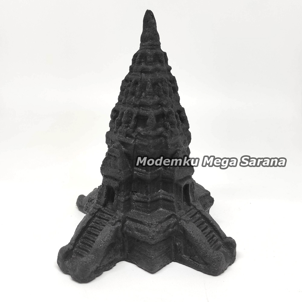 Souvenir Miniatur Candi Prambanan Batuan Empat Pintu M - 11x11x13 cm