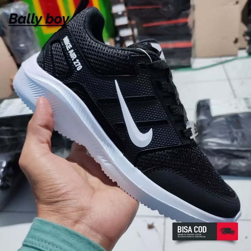 ( TERBARU ) SEPATU  HITAM POLOS FULL BLQCK SEKOLAH OLAHRAGA - SEPATU SNEAKERS PUTIH KETS