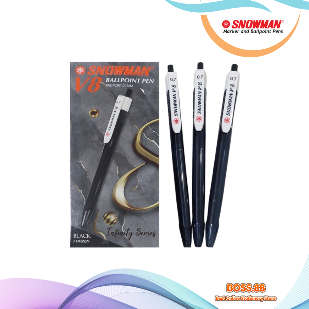 

OBRAL…!!! BALLPOINT SNOWMAN V-8 (12 PCS)