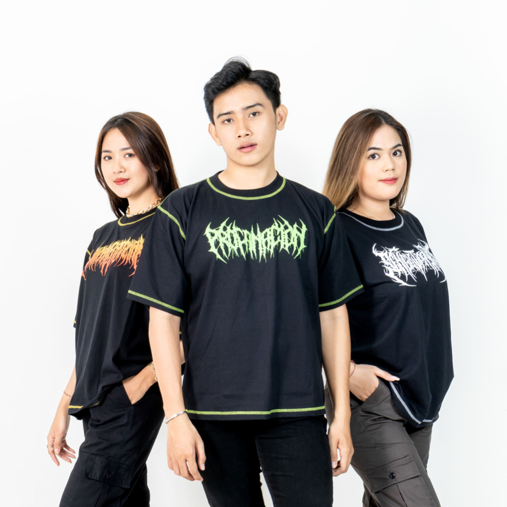 Baju Kaos Oversize Cotton Combed Tshirt 20s "Benang Luar"