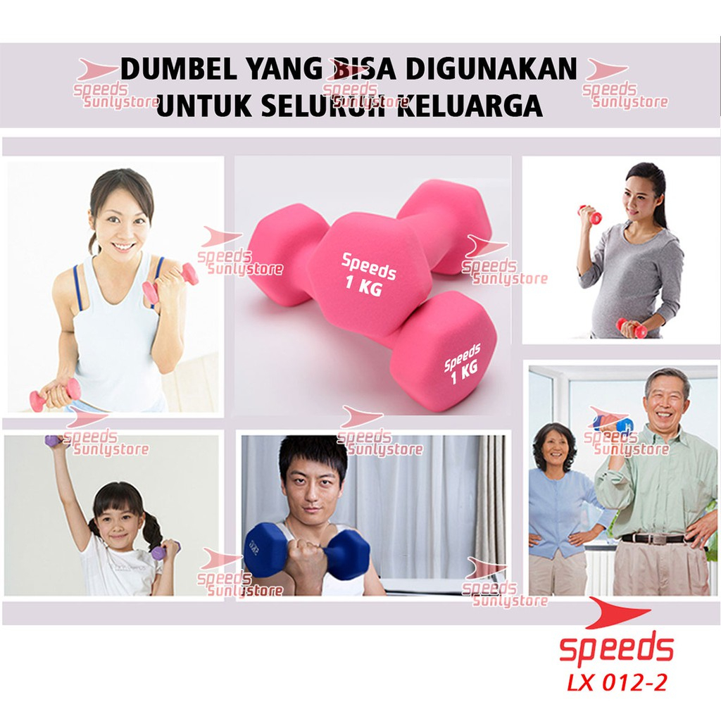 SPEEDS Dumbell / Barbel Min/Vinyl cewek Barbel Wanita Cewek Vinyl 012-2