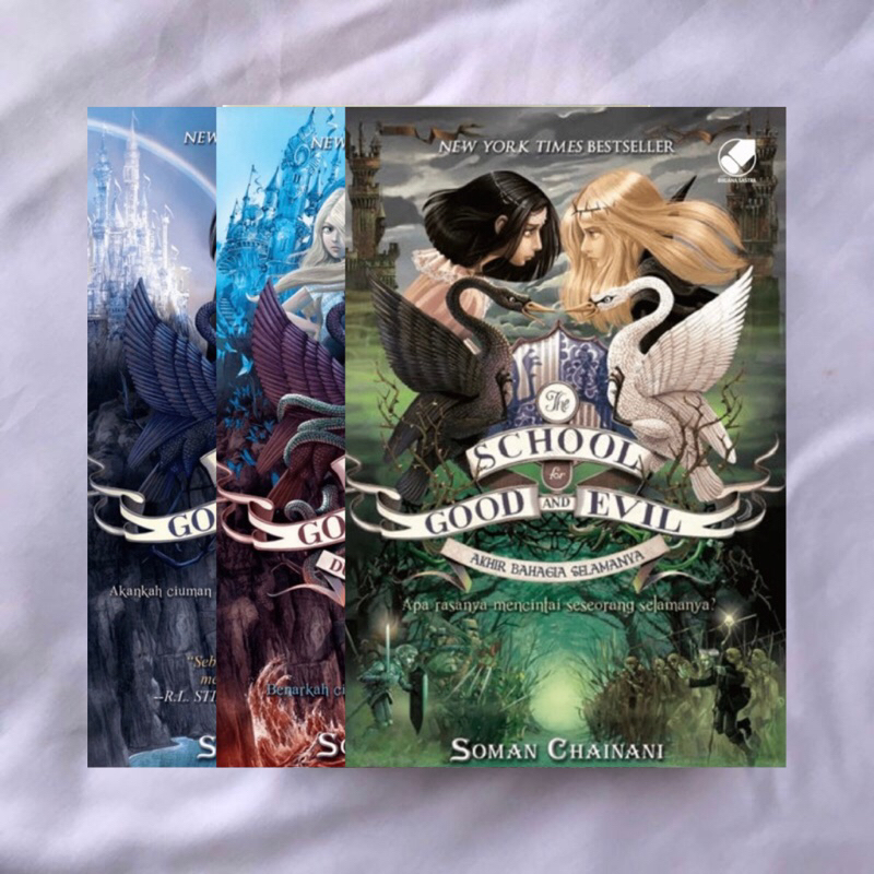 [Ori, Ind, Preloved] The School For Good and Evil #1, #2, #3 - Soman Chainani