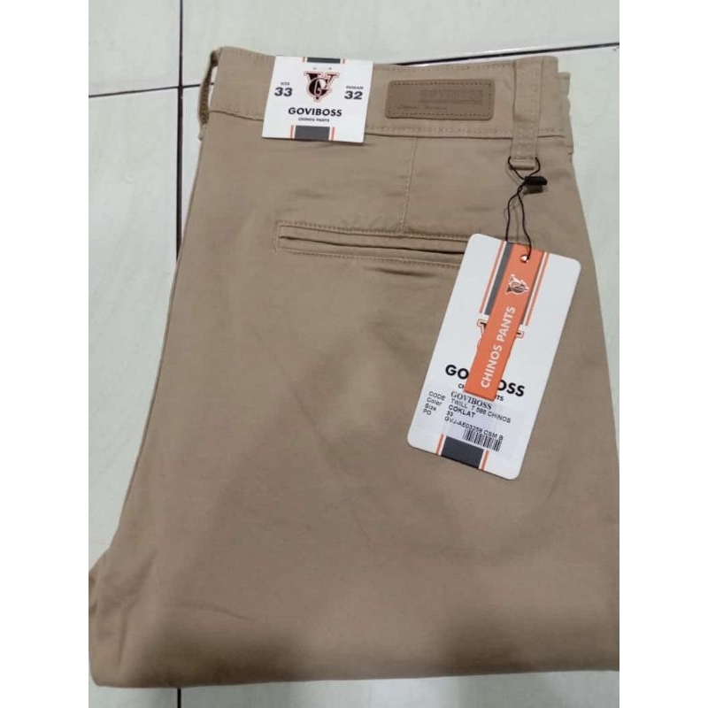 Celana Chino Goviboss slimfit streach original import