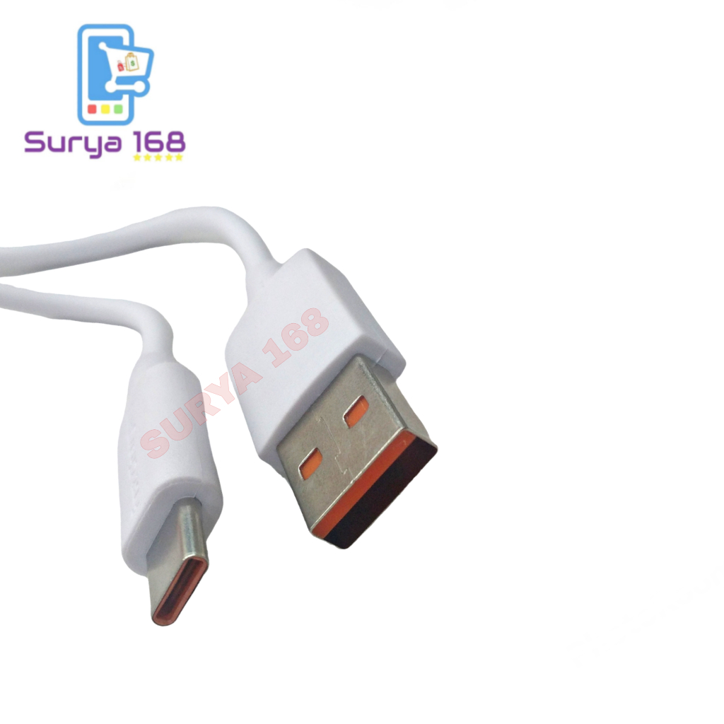 KABEL DATA BT-DC01 WHITE TYPE-C SUPER FAST USB DATA CABLE CHARGING 2.1A