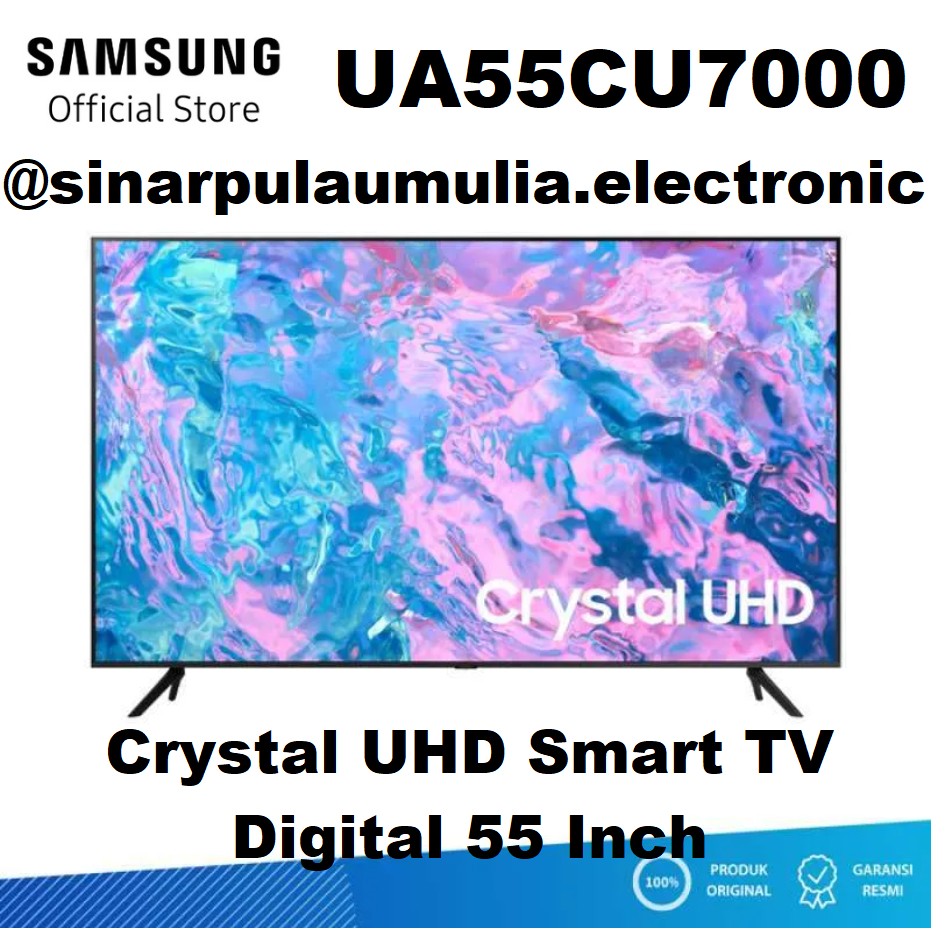 Samsung LED TV 55" 4K UHD Smart Digital - UA 55 CU7000 / 55CU7000 / 55CU 7000 / UA 55 CU 7000