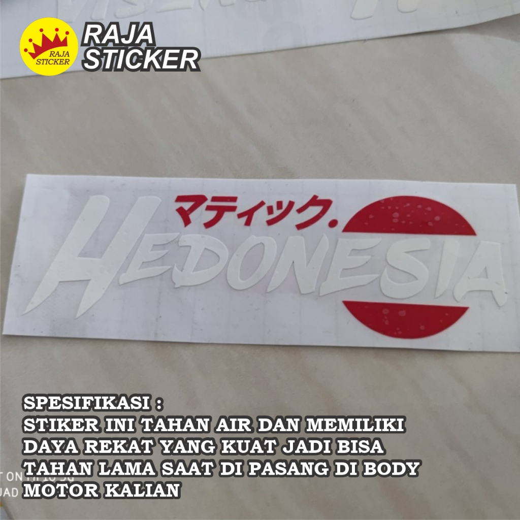 

sticker cutting hedonesia x japan