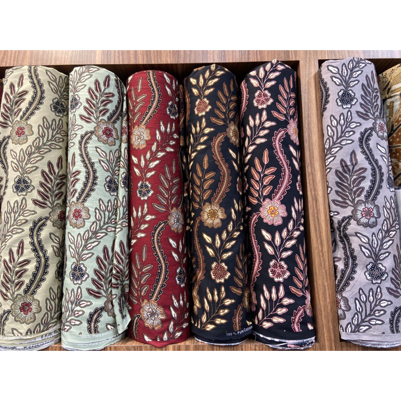 Batik katun, kain batik motif bunga, batik seragaman