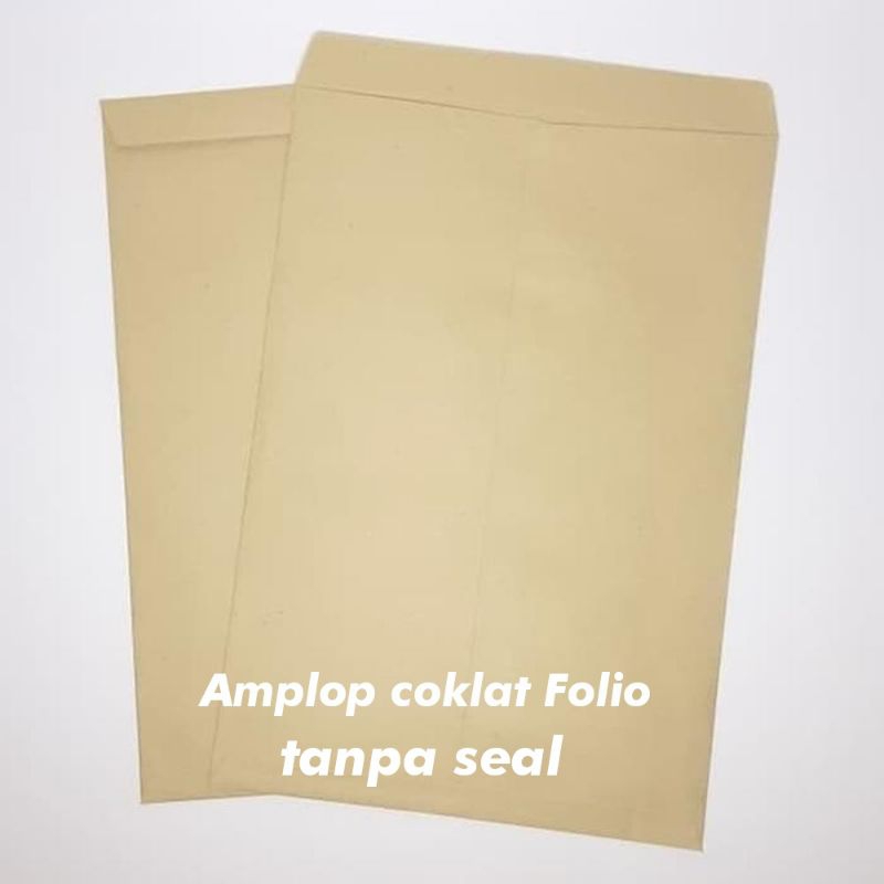 

AMPLOP COKLAT FOLIO 1 PAK TANPA SEAL ISI 100LBR