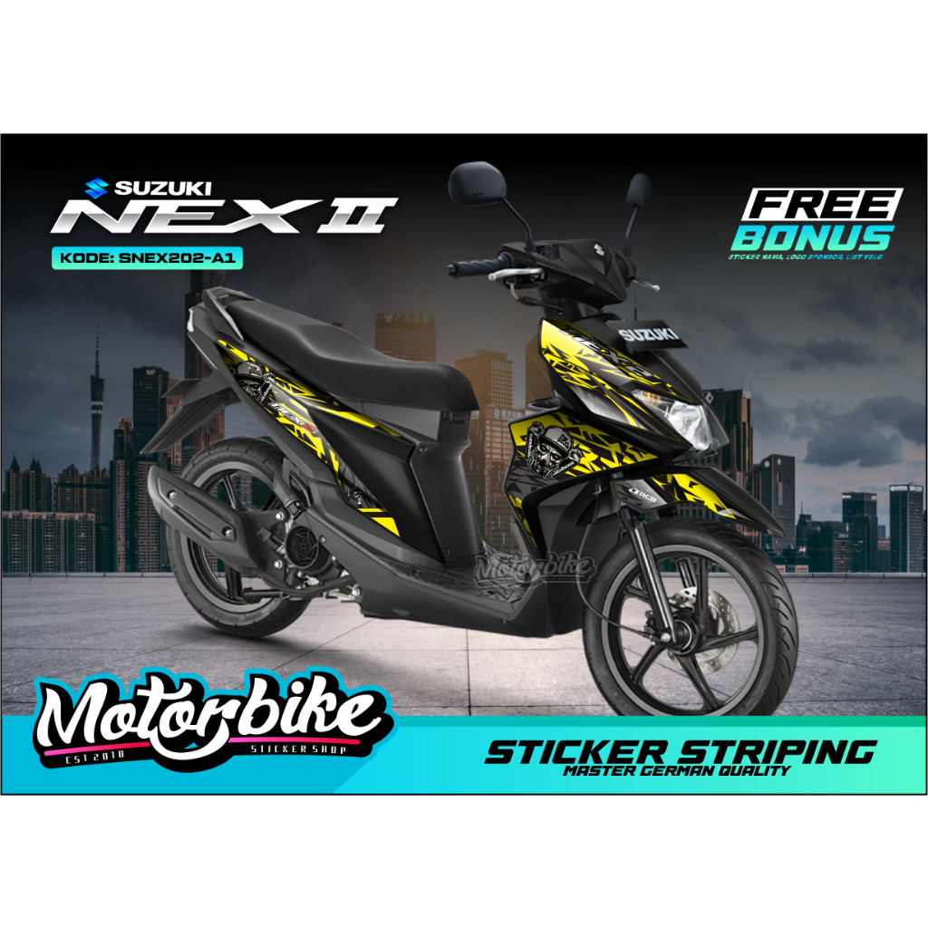 Striping Suzuki NEX 2 - Sticker Striping Nex 2 Vandals Edition