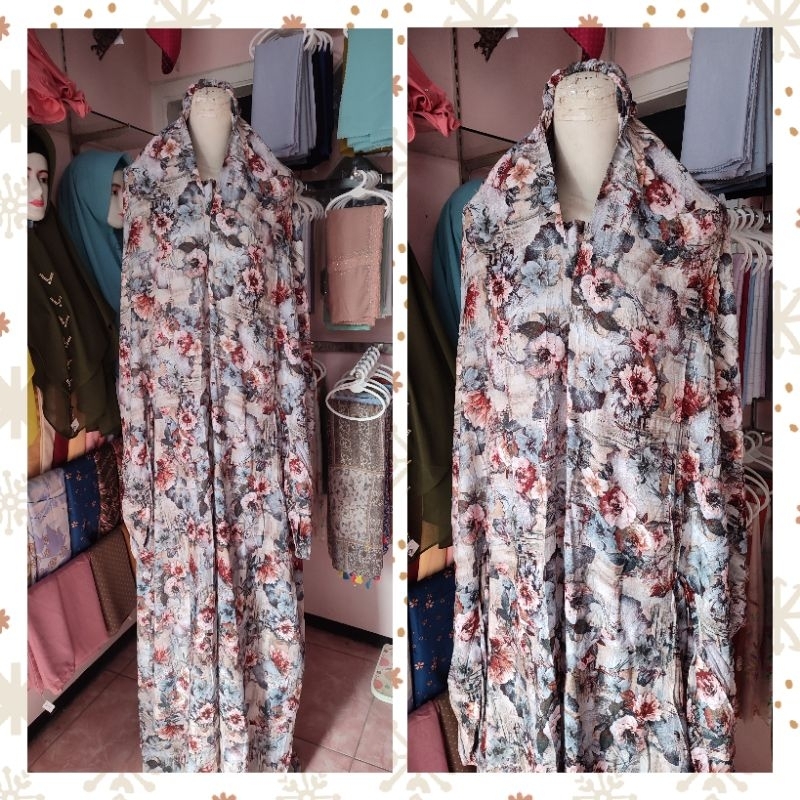 MUKENAH TERUSAN RAYON VISCOSE, MUKENAH TERUSAN ADEM, MUKENAH INSTAN NYAMAN, MUKENAH TERUSAN  RAYON V