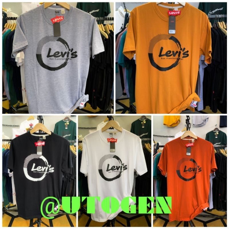 kaos levis impor premium,bahan katun kombad 24s.Original