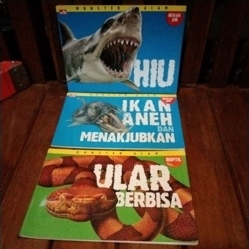 BUKU ANAK MONSTER ALAM - REPTIL & HEWAN AIR