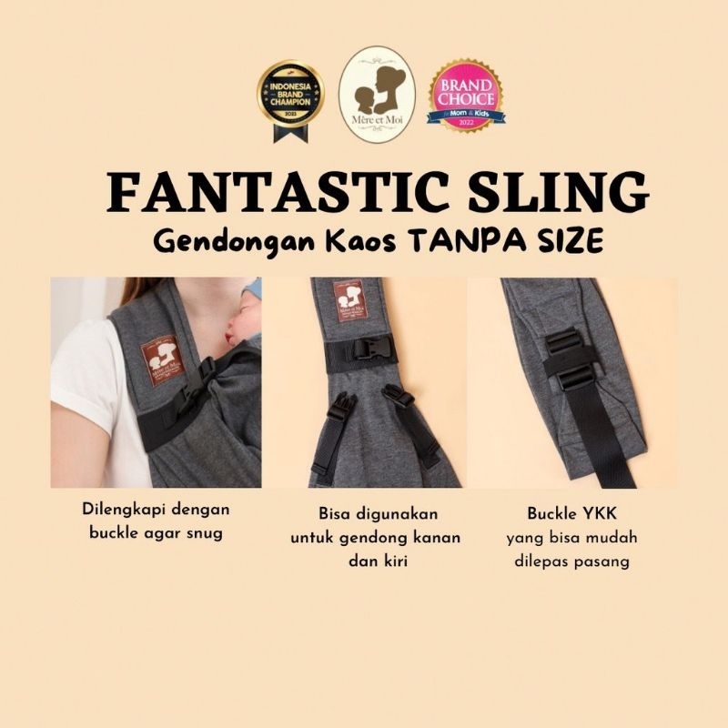 Mere et moi Fantastic sling GMEM08 | gendongan bayi