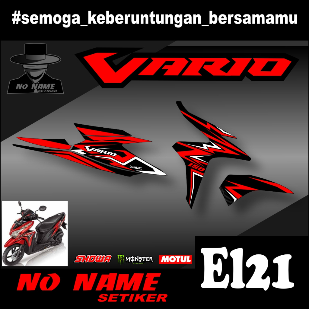 STIKER STRIPING VARIO TECHNO 125 FI 2014 (el21) STRIPING STIKER LIST