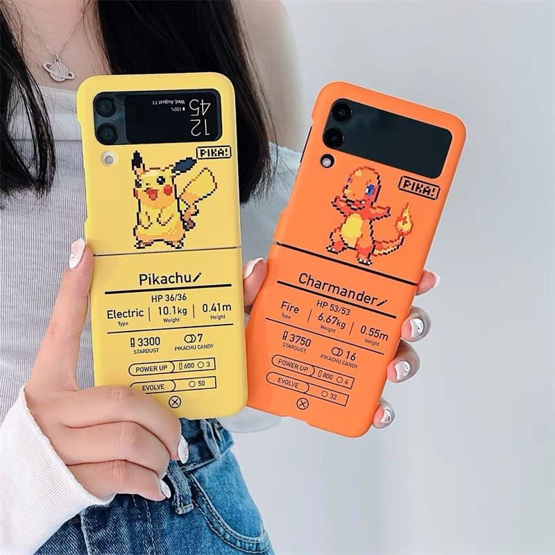 LIMITED STOCK !! MOTIF KARTUN POKEM0N SAMSUNG GALAXY Z FLIP 4 FLIP 3 5G HARD CASE CASING