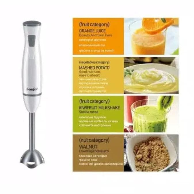 SONIFER HAND BLENDER MULTIFUNGSI BLENDER TANGAN STAINLESS