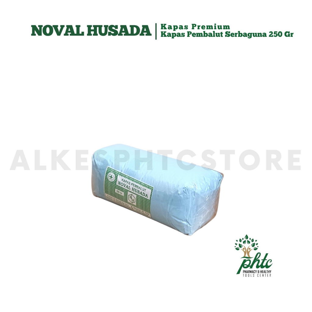 NOVAL HUSADA Premium Kapas 250gr l Kapas Pembalut 250gram l Kapas Gulung 250 gr Serbaguna