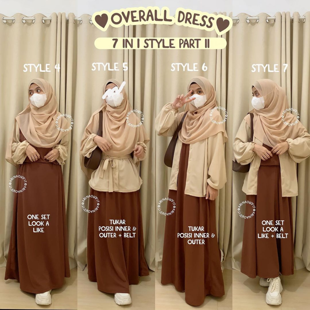 OVERALL DRESS 7 IN 1 BY ARUNAOUTFIT