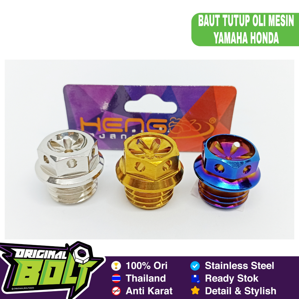 Baut Tutup Oli Mesin Probolt HENG THAILAND Sonic CB 150R Supra GTR GL CB Supra 100 110 125