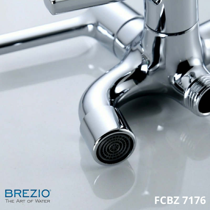 BREZIO FCBZ 7176 KERAN CABANG SHOWER TEMBOK DINDING KRAN AIR CHROME