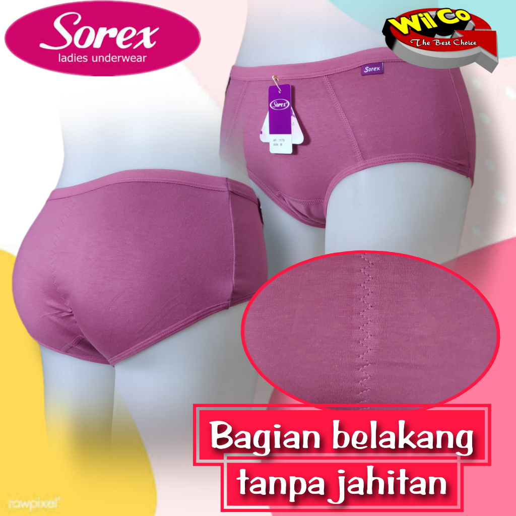 K562 - [Harga Per 1 Potong] CELANA DALAM WANITA PAKAIAN WANITA PAKAIAN DALAM SOREX MIDI SIZE M - QL