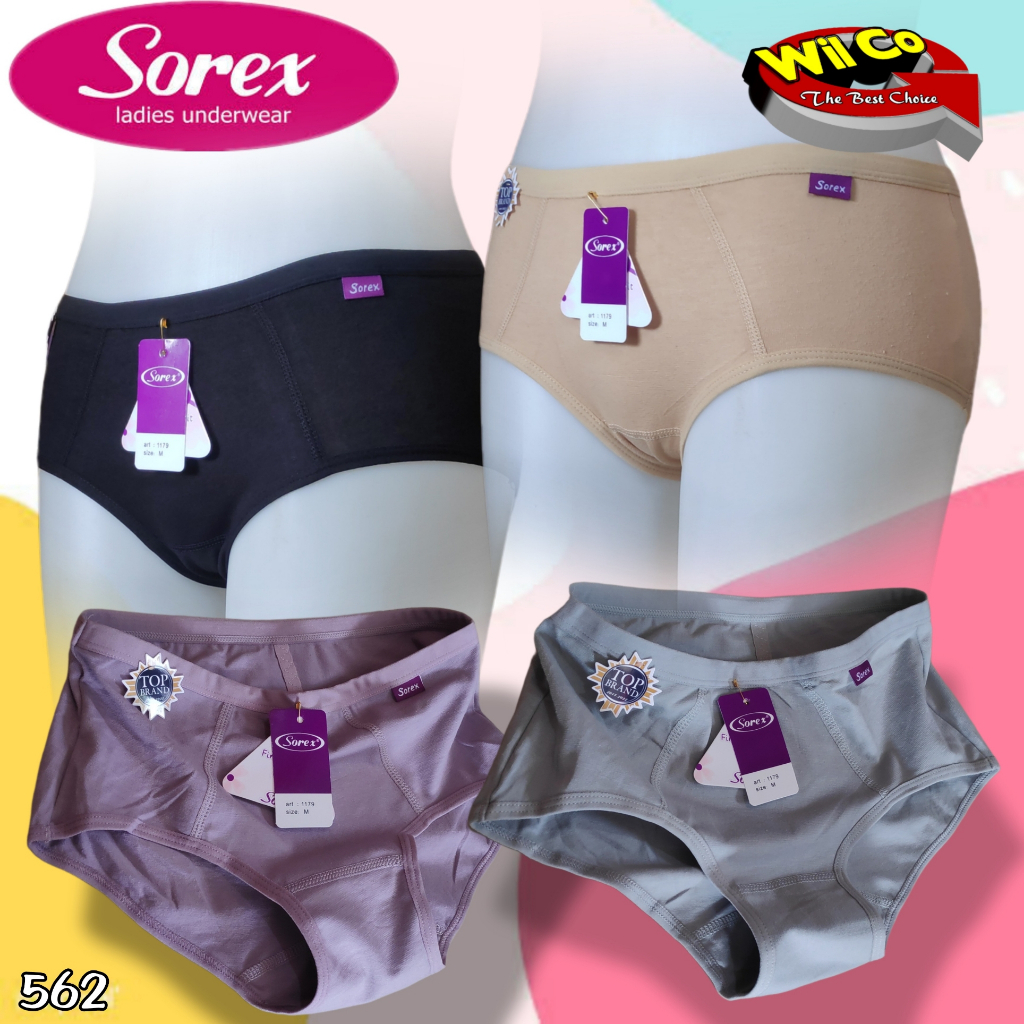 K562 - [Harga Per 1 Potong] CELANA DALAM WANITA PAKAIAN WANITA PAKAIAN DALAM SOREX MIDI SIZE M - QL