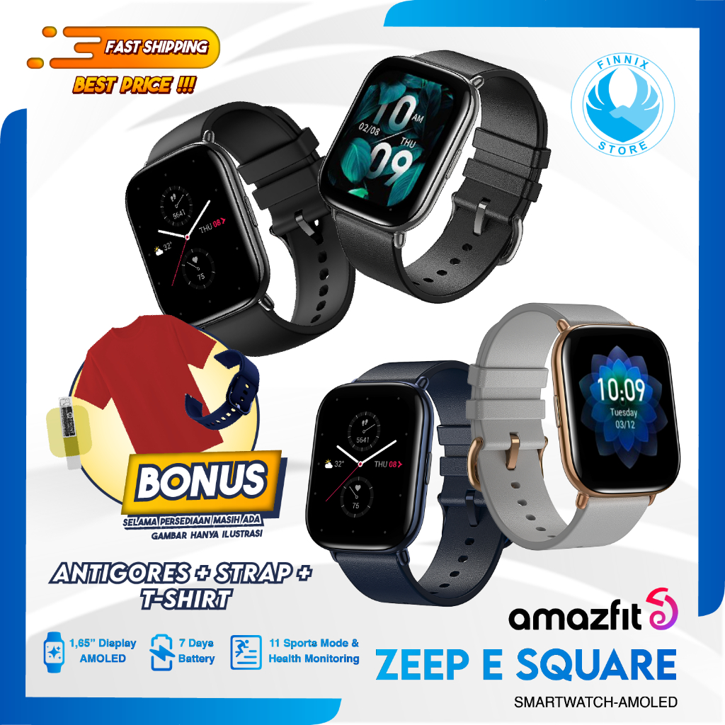 Amazfit Zeep E Square Smartwatch Always On Display SpO2