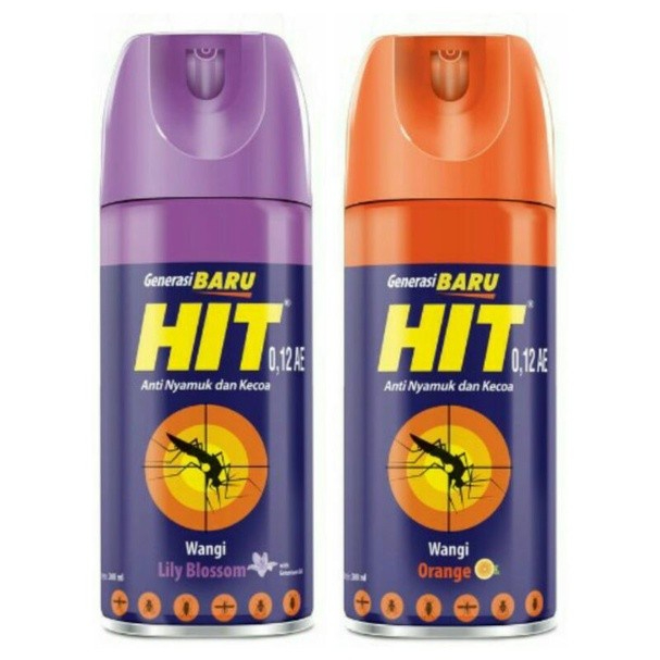 HIT Anti Nyamuk dan Kecoa Lily Blossom / Orange 200mL