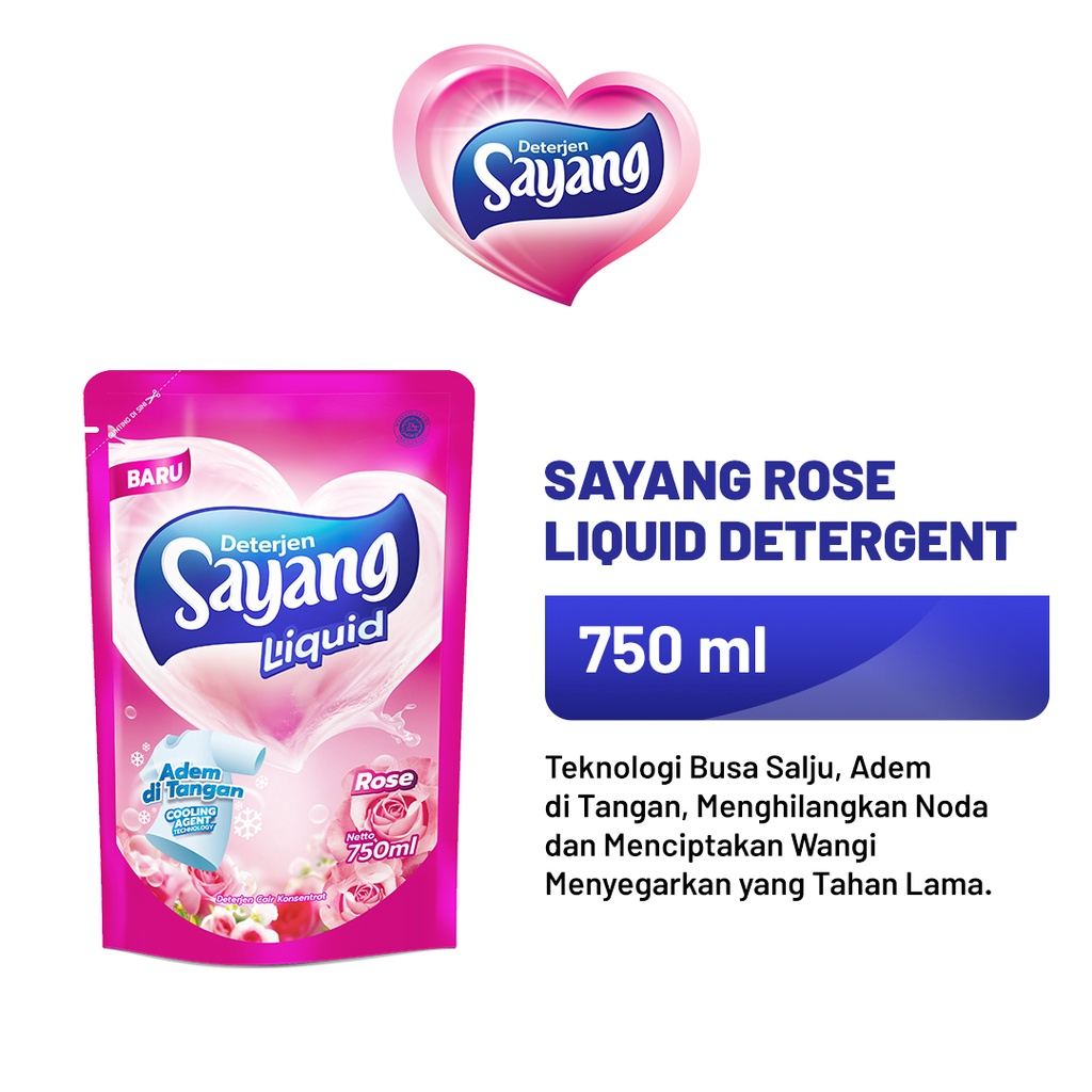 Sayang Rose Liquid Detergent Cair 750mL