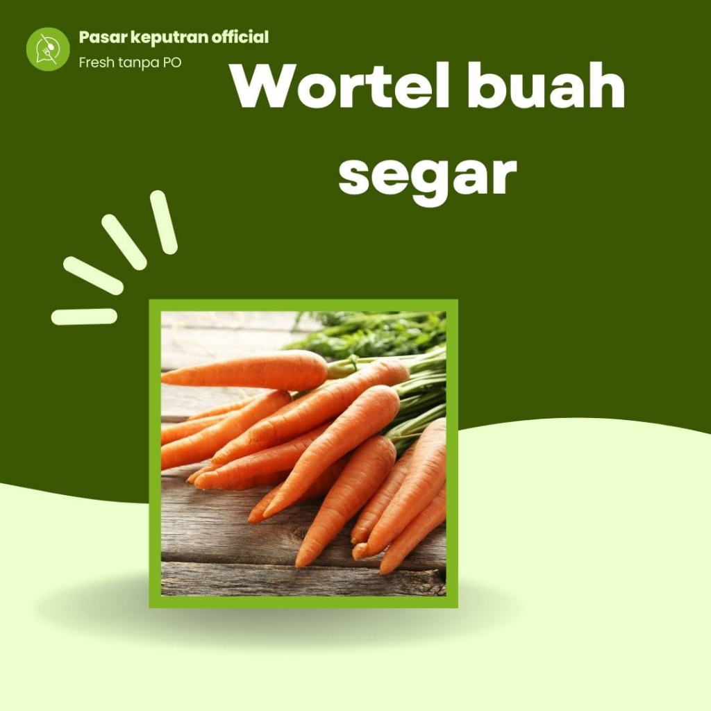 

Wortel buah 500gr, wortel buah fresh, wortel buah