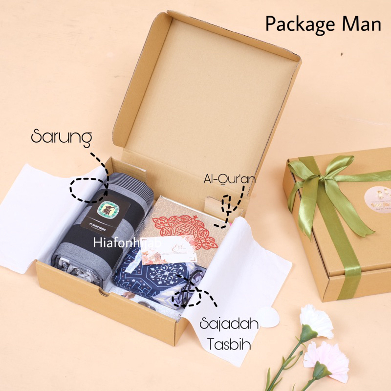 Hampers Eid FOR MAN Fitri Hampers Gift Box Mukena Sarung Sajadah Hampers Lebaran Ulang Tahun Wisuda 