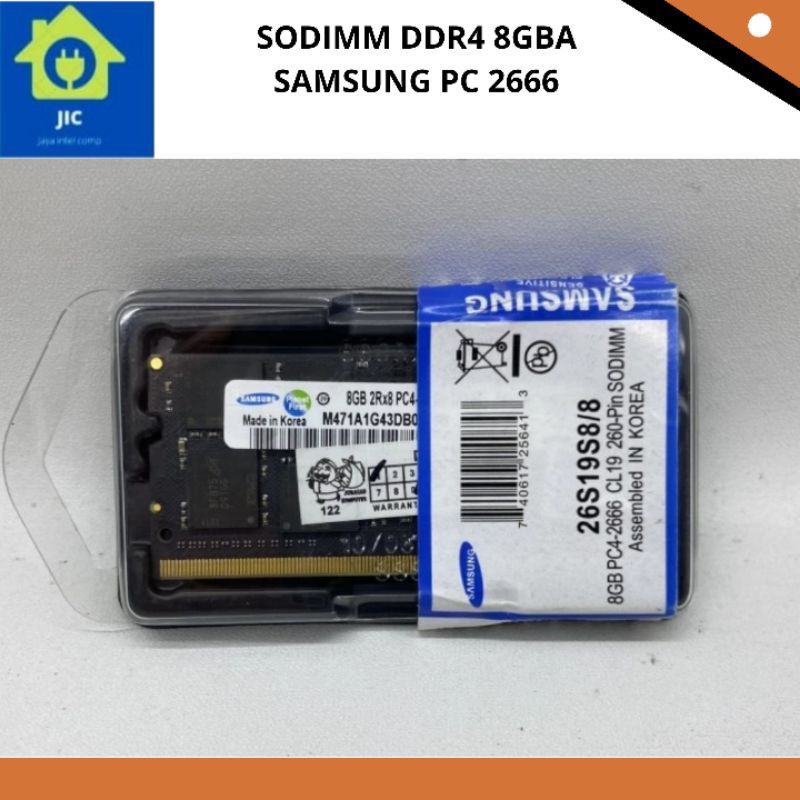 SODIMM DDR4 8GB SAMSUNG PC 2666