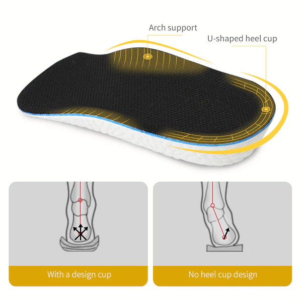 Insole Sepatu Penambah Tinggi Height Increase Feet Arch Support 1.5 cm - 6060