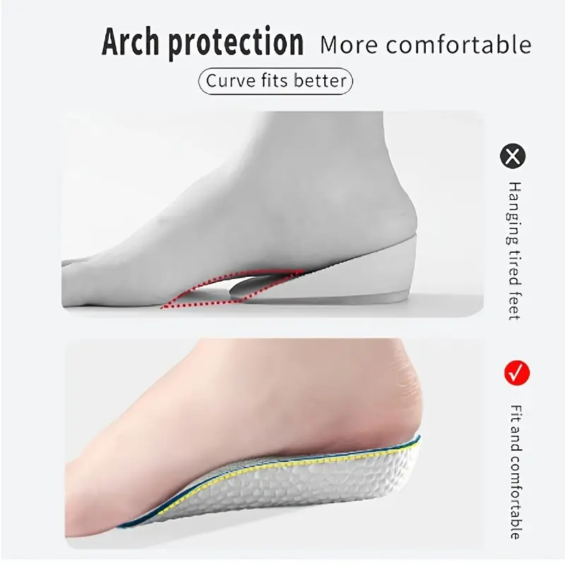 Insole Sepatu Penambah Tinggi Height Increase Feet Arch Support 1.5 cm - 6060