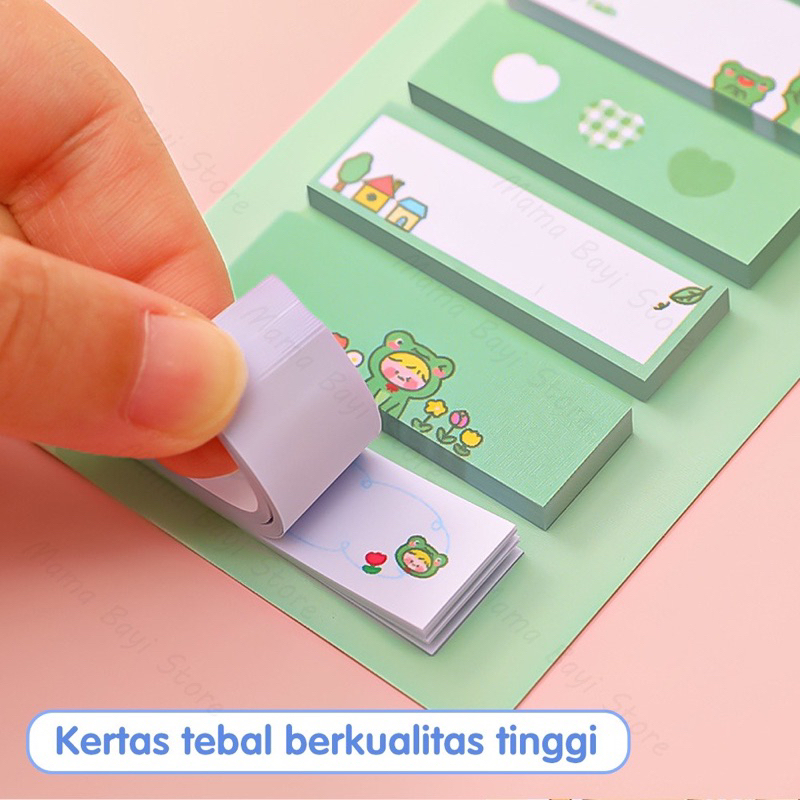 Sticky Notes 6 Baris Karakter Lucu Office Cute Paper Note Memo Stick