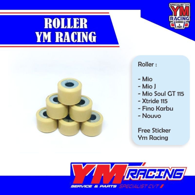 ROLLER 8 GRAM  MIO (SMILE/SPORTY) ROLLER 8 G XRIDE 115 // ROLLER MIO J 8GRAM [ ROLLER FINO KARBU 8 G ( ROLLER MIO SOUL GT 8gram # ROLLER MIO SOUL 8 gram / ROLLER NOUVO 8 GRAM | YAMAHA - ROLLER YM RACING