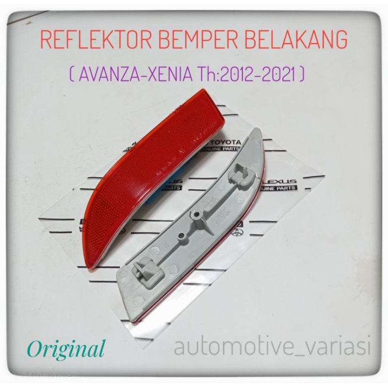 Reflektor Bemper Avanza Xenia 2012 Up Mata Kucing Bemper Avanza Xenia All New Reflektor Avanza Xenia