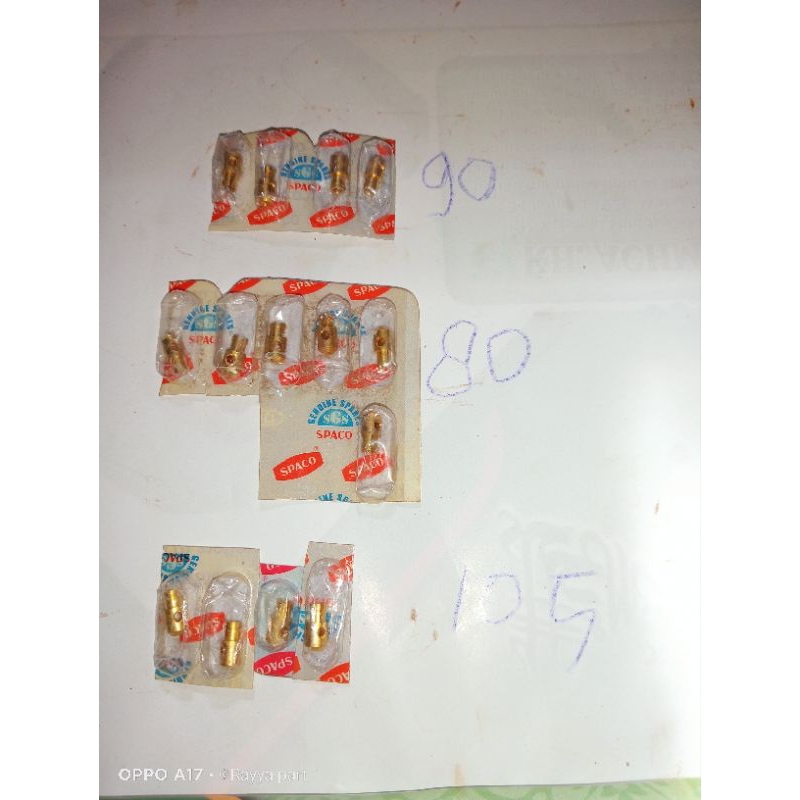 spuyer bensin main jet karburator vespa