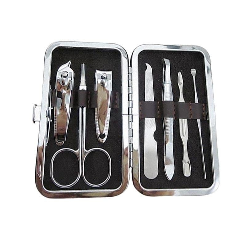 Manicure Pedicure set 7in1 Menipedi Set Dompet paket Gunting kuku set 7in1 kikir kilap kuku