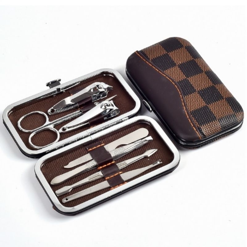 Manicure Pedicure set 7in1 Menipedi Set Dompet paket Gunting kuku set 7in1 kikir kilap kuku