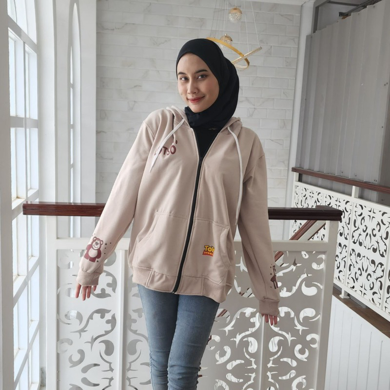 Sweater perempuan LOTSO LATE ZIPPER HOODIE