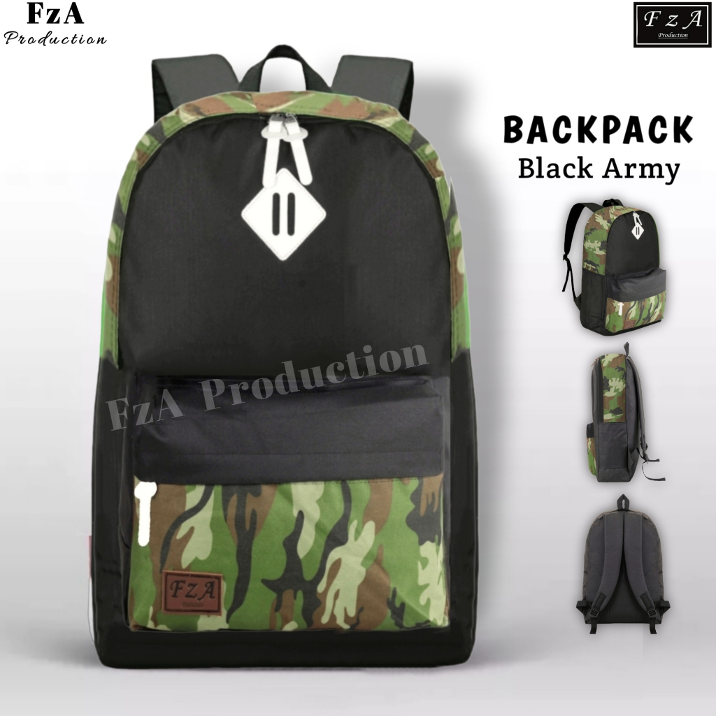 FzA Official - Tas Ransel Gendong Laptop Distro Sekolah Kuliah Pria Wanita Backpack Original Tas Punggung Laptop - BASPT