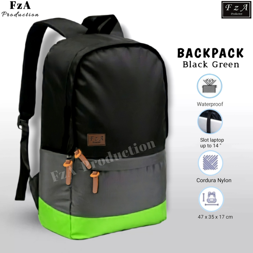 FzA Official - Tas Ransel Gendong Laptop Distro Sekolah Kuliah Pria Wanita Backpack Original Tas Punggung Laptop - BGSPT