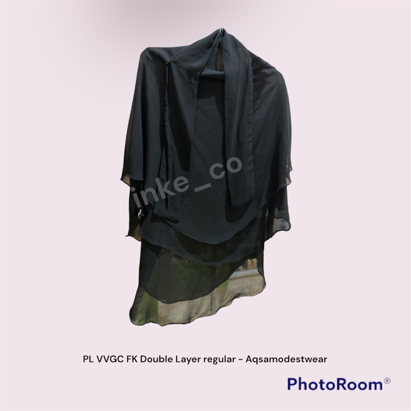 preloved French Khimar (FK) Reguler Double layer aqsa - Aqsamodestwear