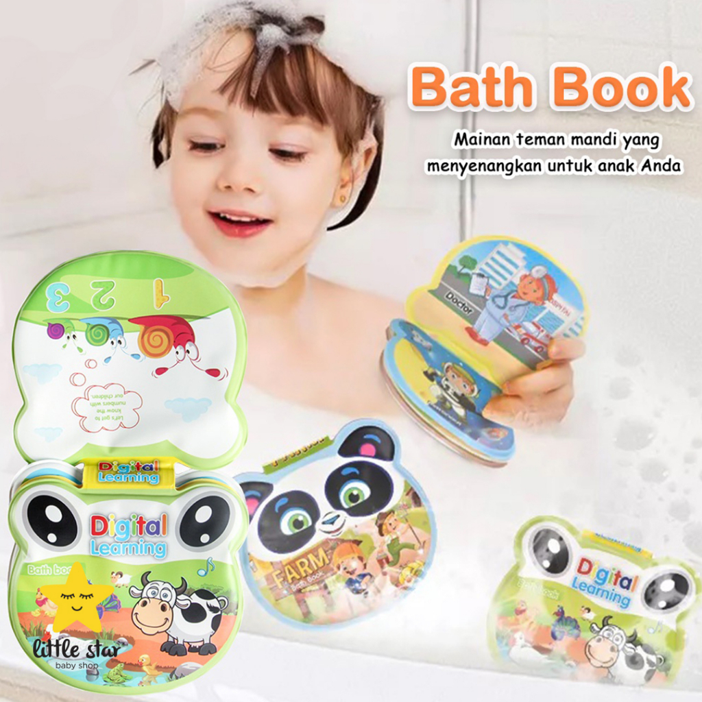 Buku Bantal Bayi Anti Air | Baby Bath Book | Buku Mainan Mandi Anak