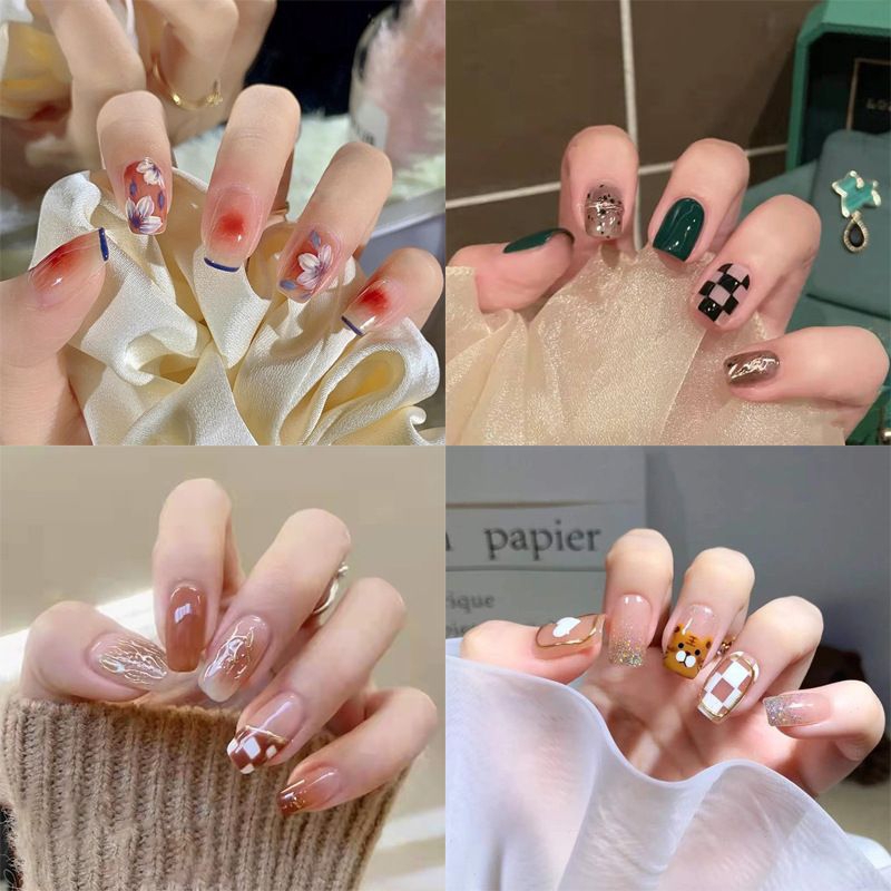 kuku palsu fake nails part 3 kuku wedding sudah ada lem cair